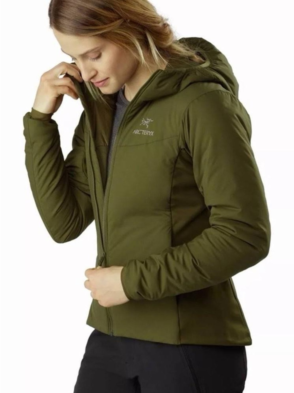 Arc'teryx Women's Insulated Hooded Jacket - Medium, color Tatsu Green